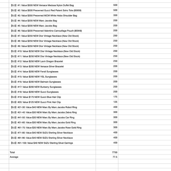 READ BEFORE BIDDING - Mystery Box Game 9/3 [F:$30; C:$500; Avg: $77.5] - Picture 4 of 6